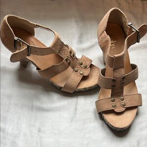 Reba Tan Strappy Heels